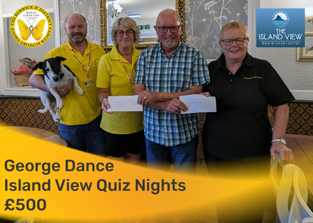 George Dance - The Island View Quiz Nights in aid of Berwick Cancer Cars