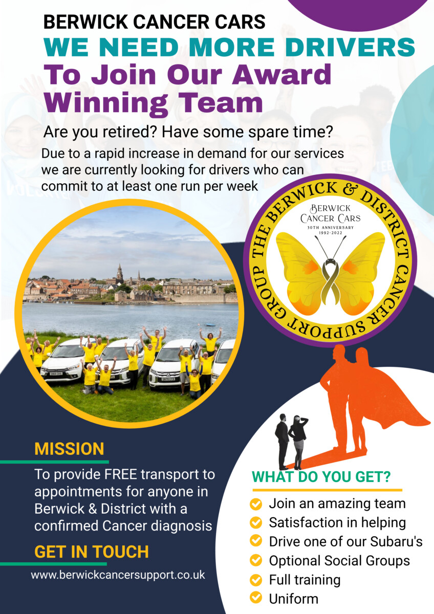 Berwick Cancer Cars - Drivers Needed Now