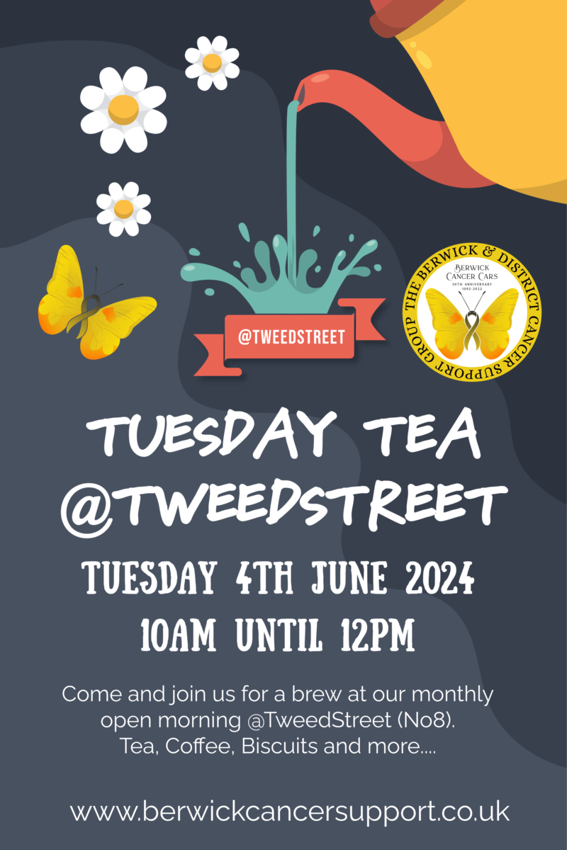 Tea at Tweed Street - Berwick Cancer Cars Coffee Morning Jun 2024