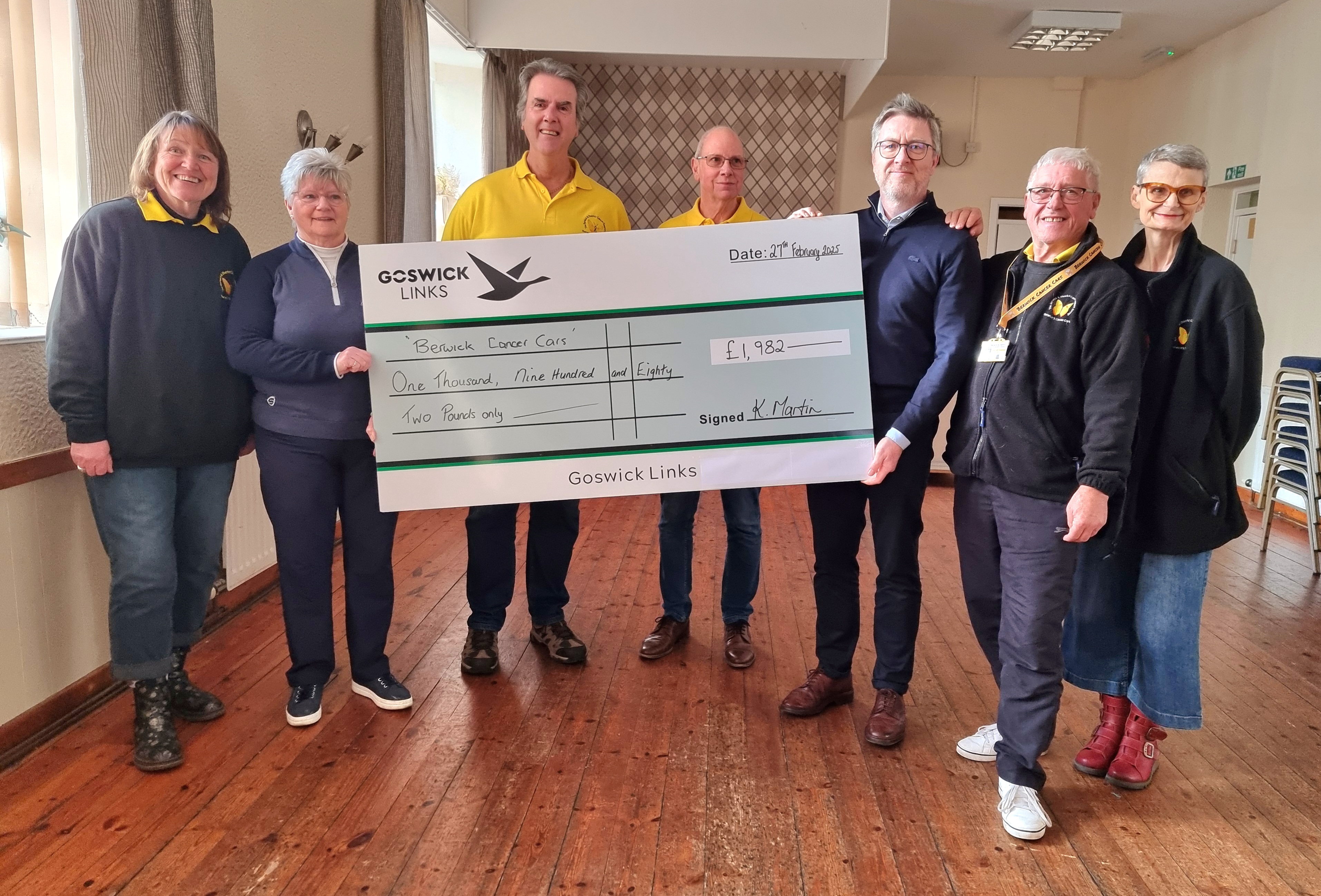 Goswick Golf Club donation