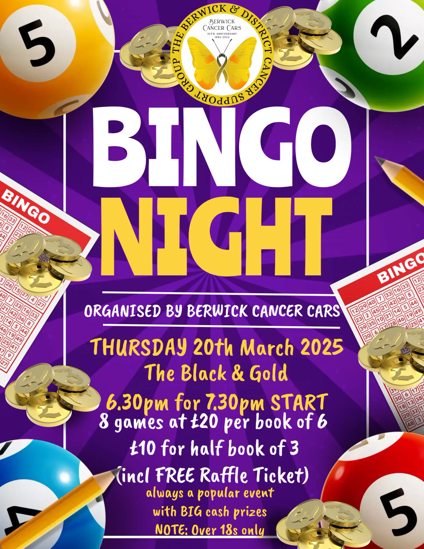 bingo game night poster